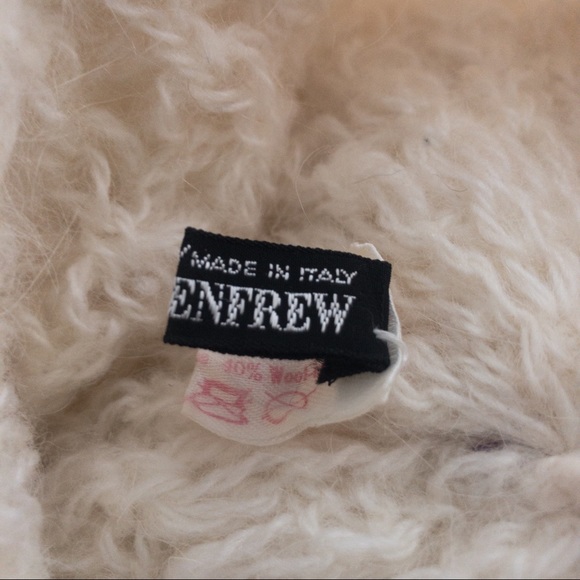 Vintage HOLT RENFREW Angora/Wool Cream Hat Made in Italy - Picture 10 of 12